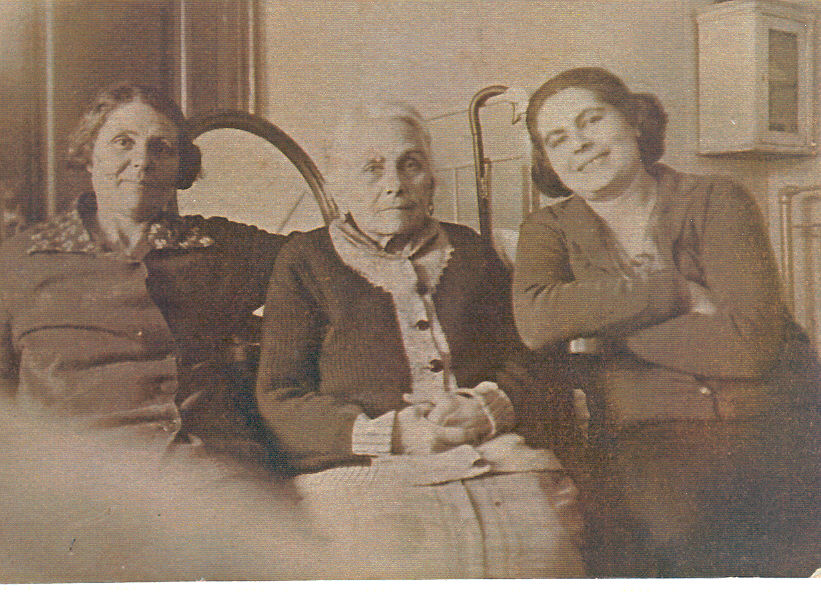 Babushka (at 80) with Tanya (left) and Sonya